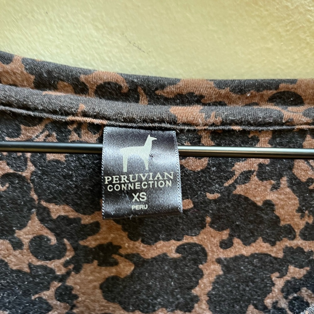 Peruvian Connection Animal Print Ruched Fitted Dr… - image 7